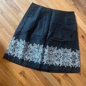 Ann Taylor Loft lace printed skirt